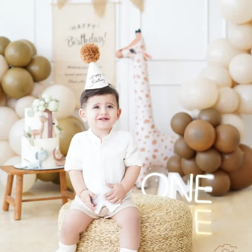 ایده عکس تولد کودک در فضای باز